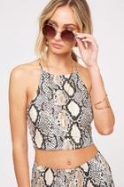  Fitted Tank, Snakeskin