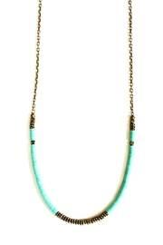  Aqua Brass Necklace