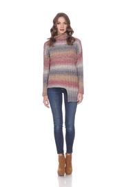  Abstract Mock Sweater