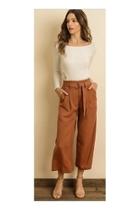  Belted Culotte Pants