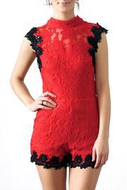  Sequin Trim Romper