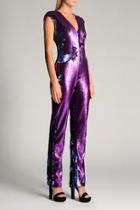  Purple Sequins Jumpsuit