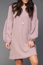  Mauve Sweater Dress