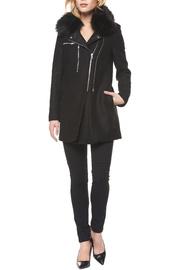  Wool Coat With Fur Collar