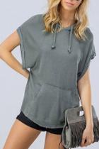  Dolman Short Sleeve Hoodie