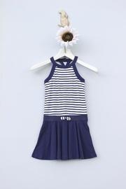  Halter Striped Dress