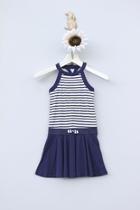  Halter Striped Dress