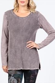  Neutral Ribbed Tunic