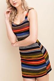  Retro Striped Bodycon