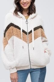  Chevron Color-block Jacket