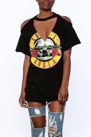  Rocker Cold Shoulder Top