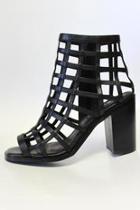  Caged Leather Boot