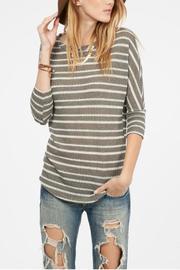  Grey Stripe Sweater