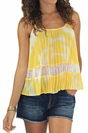  Lace Pleated Tank