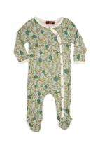  Footed Romper Blue Floral