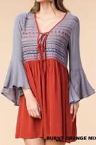  Flair Sleeve Dress