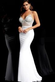  Embellished Bodice Gown