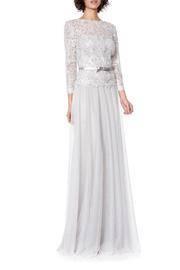  Corded Embroidered Gown