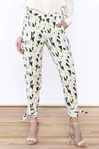  Abstract Loose Pants