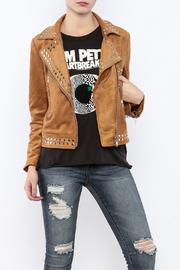  Faux Suede Studded Jacket
