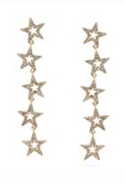  Rhinestone Star Drop Earrings