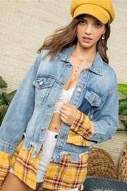  Plaid Jean Jacket