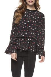  High Neck Ruffled Blouse