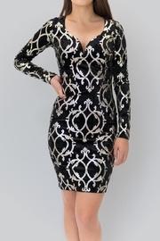 Embellished Velvet Dress