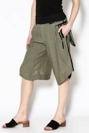 Olive Knee Length Shorts