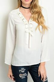  Ivory Tie Top