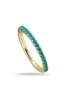  Turquoise Cz Ring