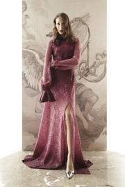  Long-sleeve Lace Gown