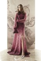  Long-sleeve Lace Gown
