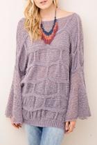  Lilac Grey Sweater