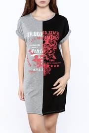  Spliced T-shirt Dress