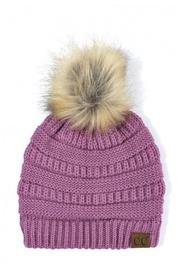  Knitted Beanie Fur-pom