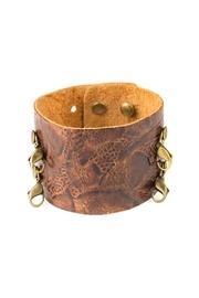 Floral Brown Wide Cuff