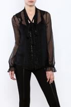  Black Sequined Top