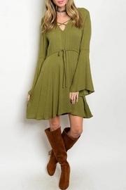 Olive Crosscross Dress