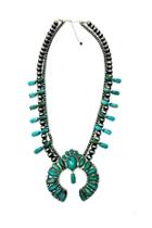  Turquoise Squash Blossom Necklace