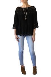 Lace Trim Blouse