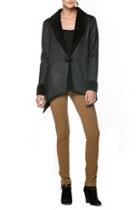  Asymmetrical Suede Jacket