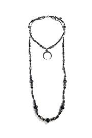  Crescent-moon Beaded Necklace