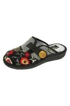  Embroidered Slide Slipper