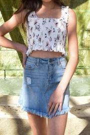  Floral Scrunch Top