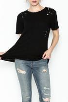  Round Neck Distressed Tee