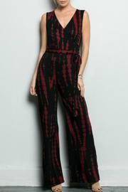  Burgundy Tie Dye Jumpsuit