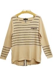  Beige Stripe Sweater