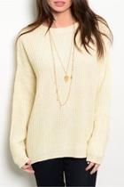  Lace Up Pullover Sweater