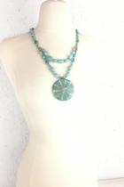  Turquoise Tassel-bead Lariat